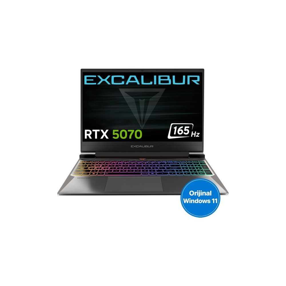 Casper Excalibur G870 G870.1362-EN70A-C i7-13620H 64GB RAM 4TB SSD RTX 5070 Windows 11 Home 15.6 inç Oyun Bilgisayarı