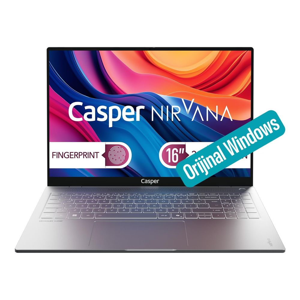 Casper Nirvana S100.240H-CF00R-G-F Intel Core 7 240H 24GB RAM 1TB SSD Windows 11 Pro 16 inç Laptop