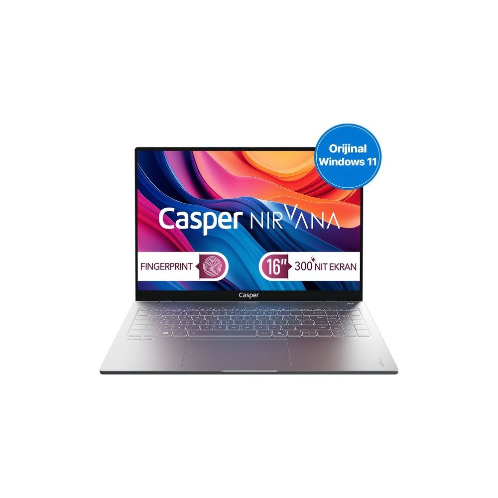 Casper Nirvana S100.240H-CX00A-G-F Core 7 240H 24GB RAM 2TB SSD Windows 11 Home 16 inç Laptop