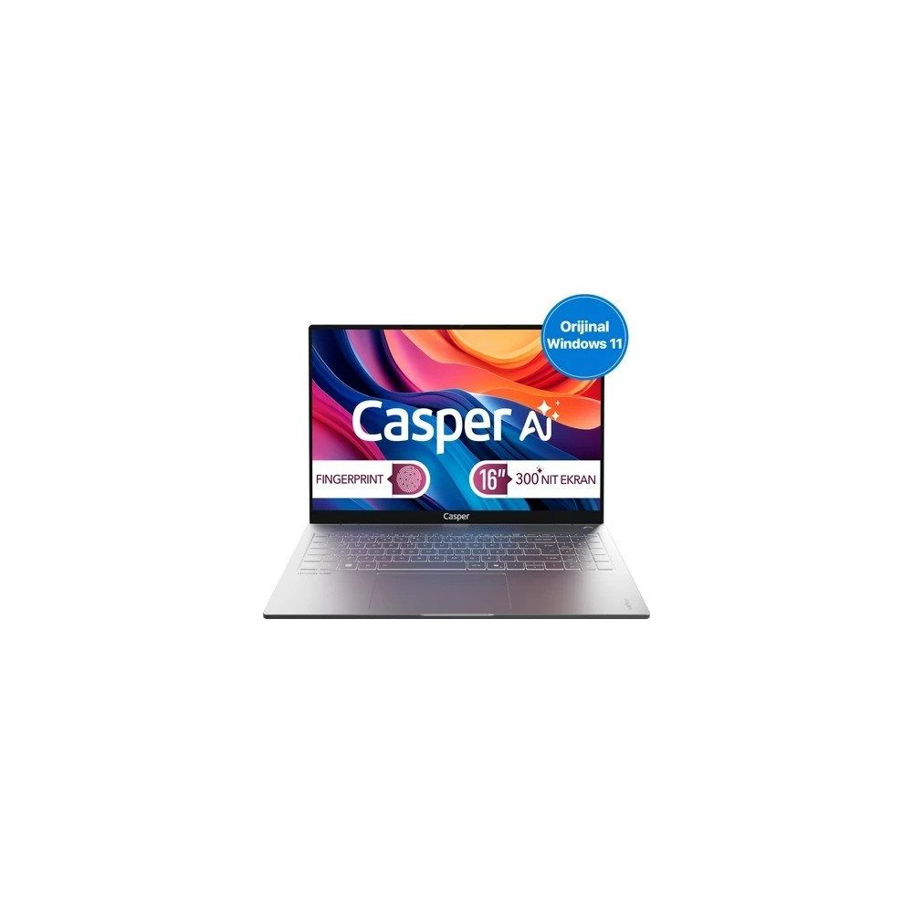 Casper Nirvana S100.255H-DV00R-G-F Ultra 7 255H 32GB RAM 500GB SSD Windows 11 Pro 16 inç Laptop - Notebook