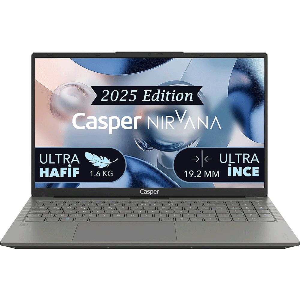 Casper Nirvana X600.7430-BX00A-G-F Ryzen 5 7430U 16GB RAM 2TB SSD Windows 11 Home 15.6 inç Laptop - Notebook