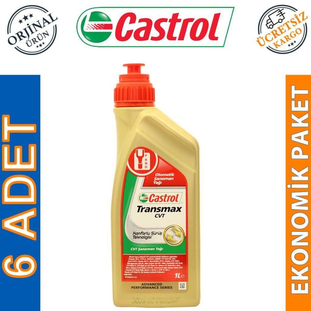 Castrol Transmax CVT 1 Lt 6'lı Otomatik Transmisyon Yağı Fiyatları