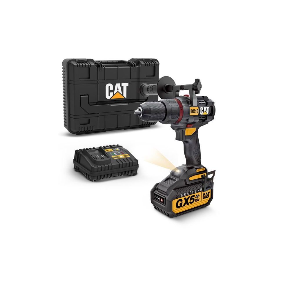 Cat DX13 Li-Ion 18 Volt/5.0AH Graphene Kömürsüz Şarjlı Darbeli