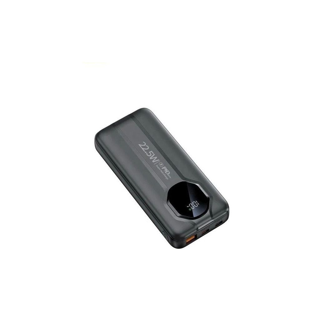 Çelikwork 5in1 10.000 mAh 22,5W Hızlı Şarj Kablolu Siyah Powerbank