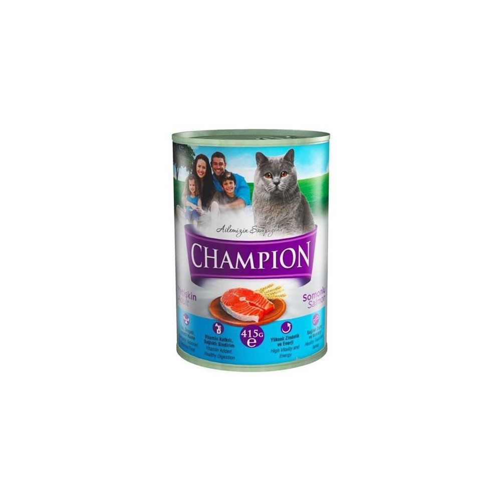 Champion Somonlu 24 X 415 Gr Konserve Kedi Mamasi Fiyatlari