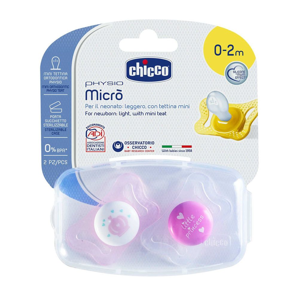 Chicco Physio Micro 0-2 Ay 2'li Kız Silikon Emzik Fiyatları