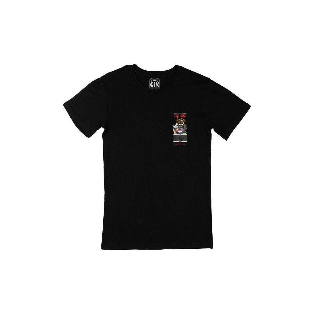 Cix Büyüleyici Japonya Cep Logo Tasarımlı XXL Siyah Erkek T-shirt