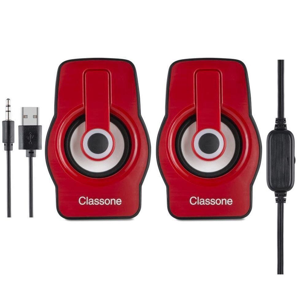 Classone X1 RED RGB Gaming Hoparlör