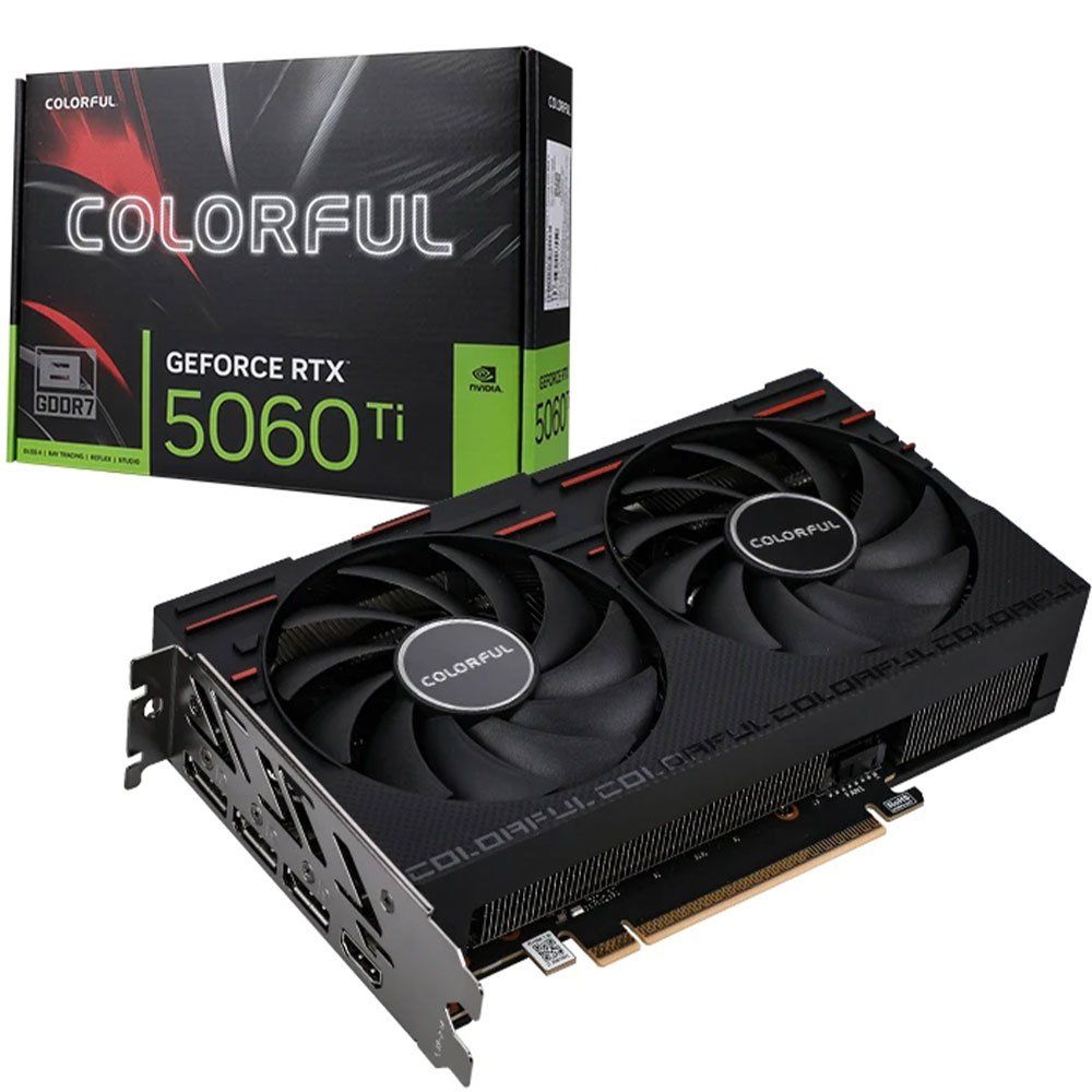 Colorful GeForce RTX 5060 Ti Gaming DUO 8GB-V 8GB GDDR7 Ekran