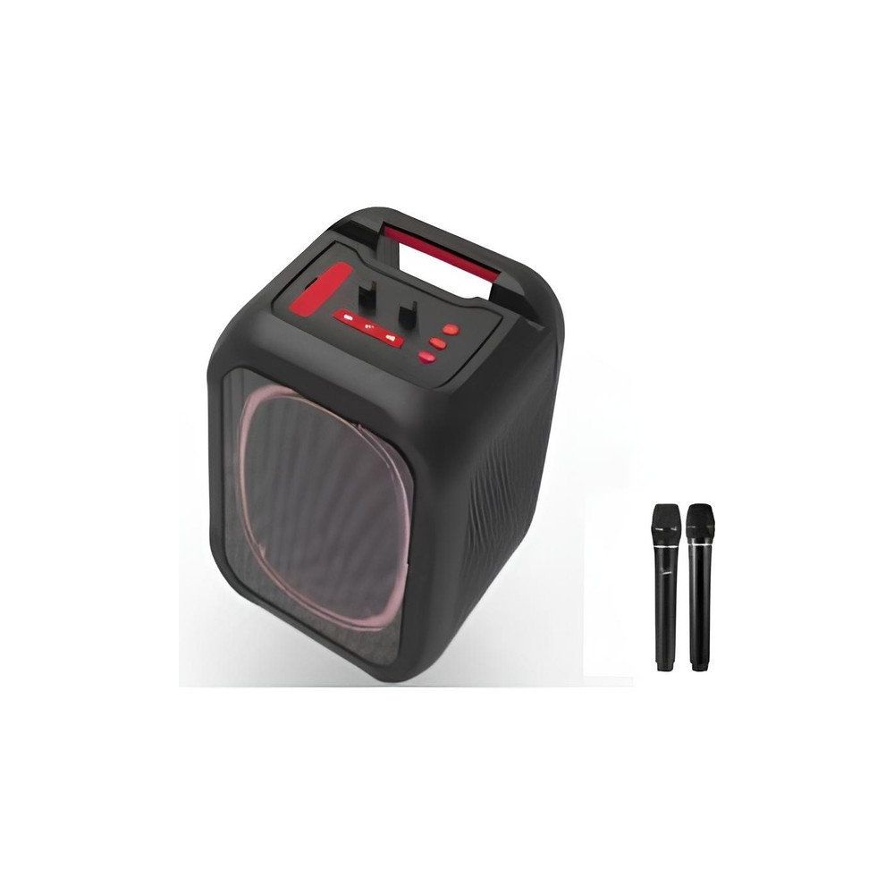 Cosmostech MS7K Taşınabilir Kablosuz Speaker Çift Mikrofon Karaoke Rgb Nfc Aydınlatma Bluetooth Hoparlör