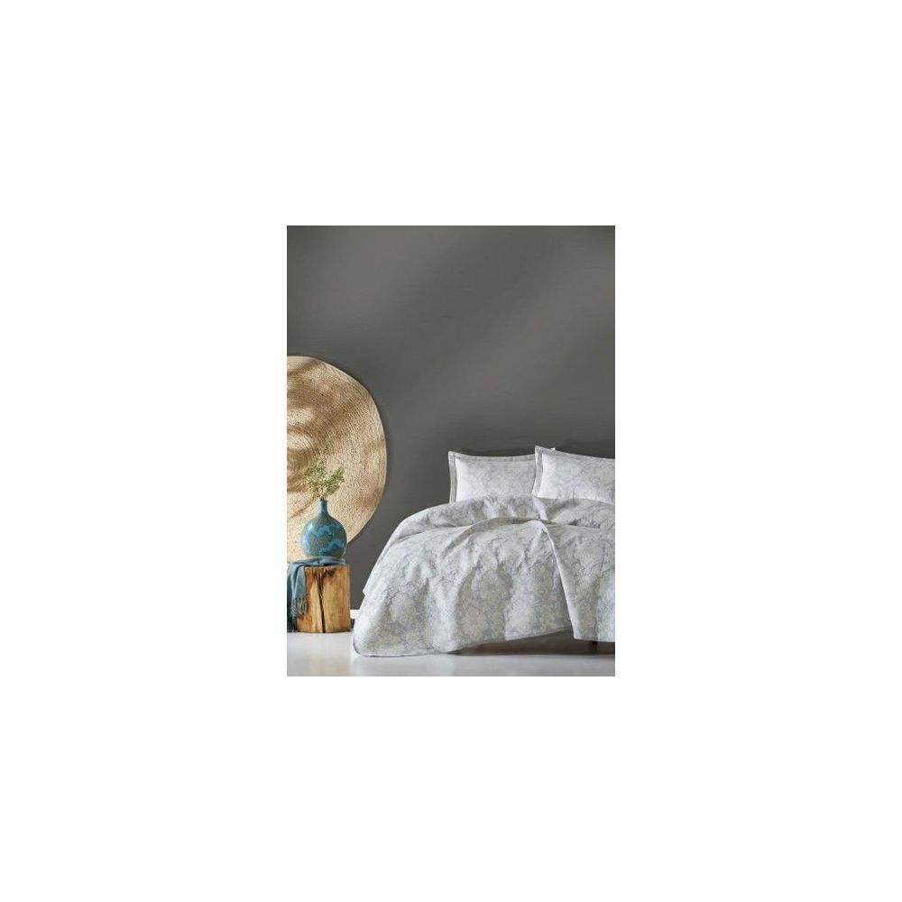 cotton box jakarli terra gri cift kisilik yatak ortusu takimi fiyatlari