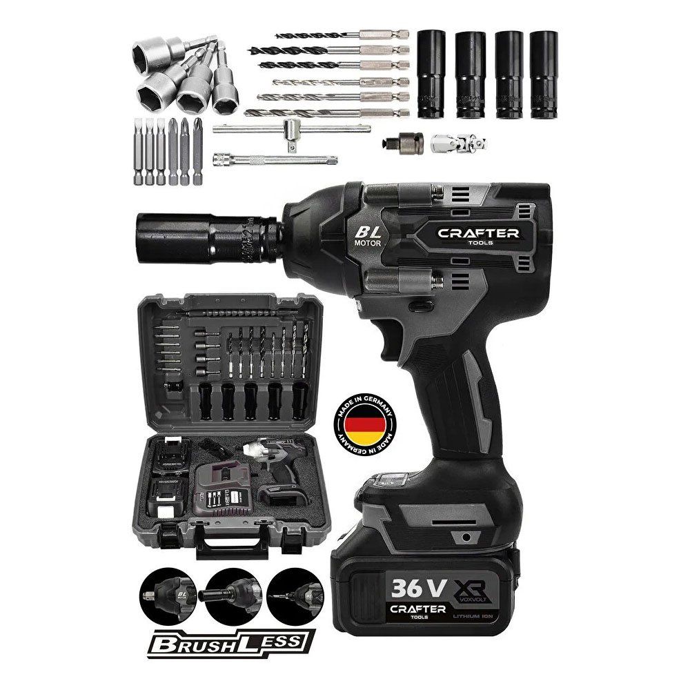 Crafter Tools Germany 800 Nm 36 V 5 Ah Akülü Torklu Somun Sıkma