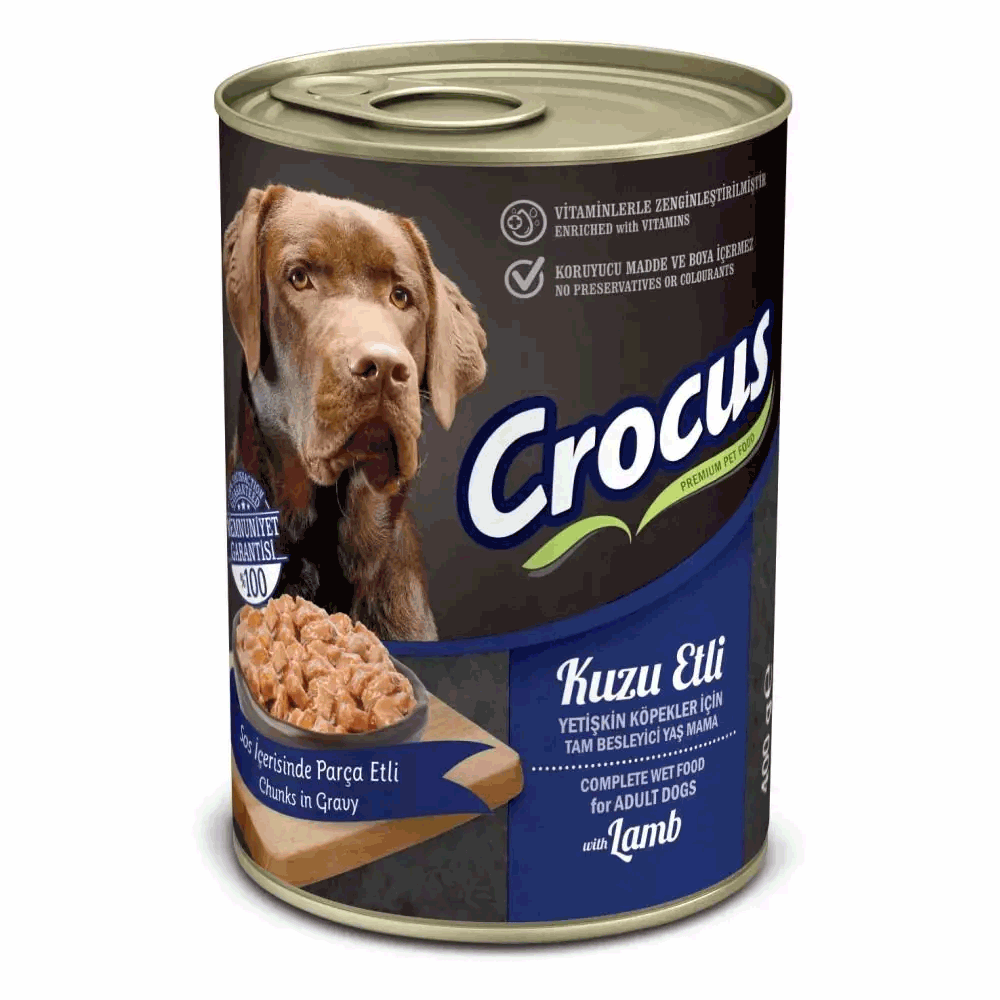 Crocus Yetişkin Köpek Kuzu Etli 400 gr Yaş Mama Fiyatları Crocus Yetişkin Köpek Kuzu Etli 400 gr Yaş Mama Fiyatları