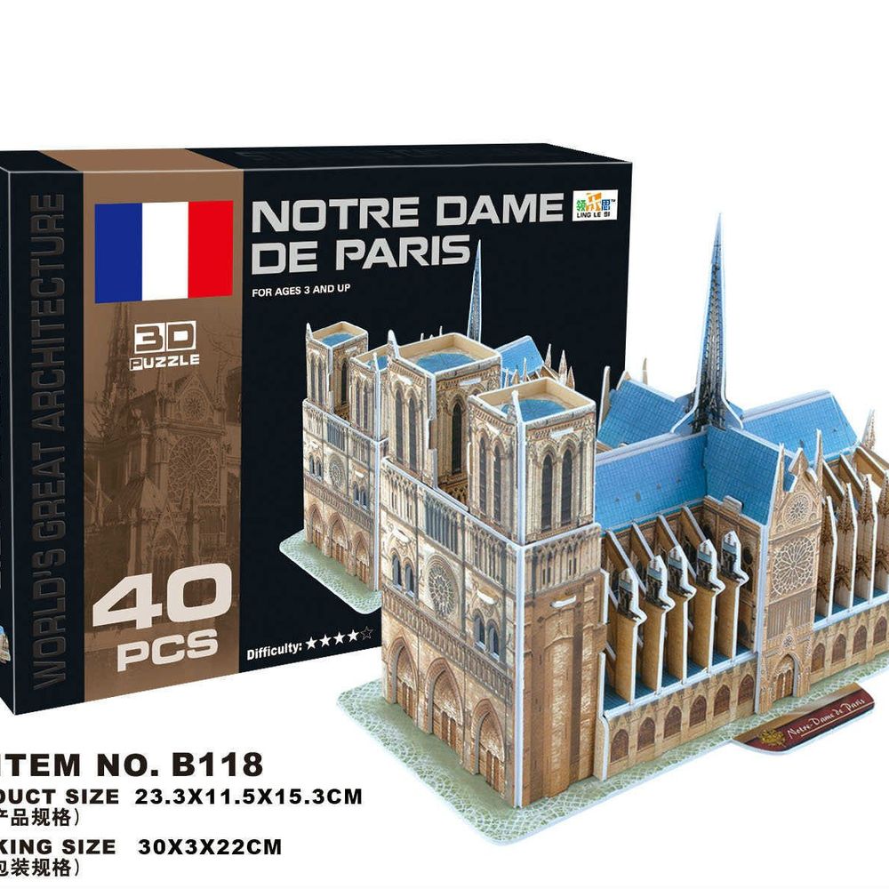 CubicFun Notre Dame De Paris 40 Parça 3D Puzzle Fiyatları