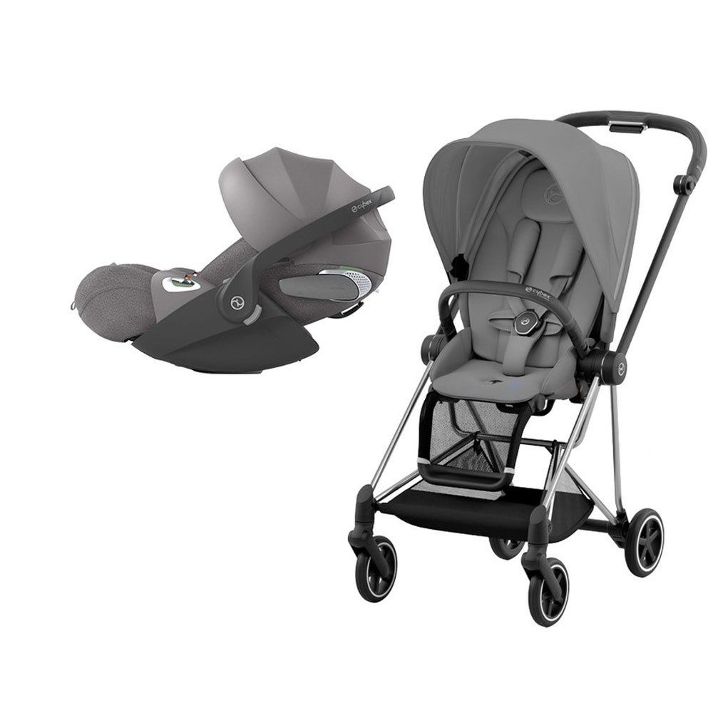 cybex ミオス　グレー Cybex Mios Chrome Black Mirage Grey+Cloud T L Plus+Adaptör 3'lü