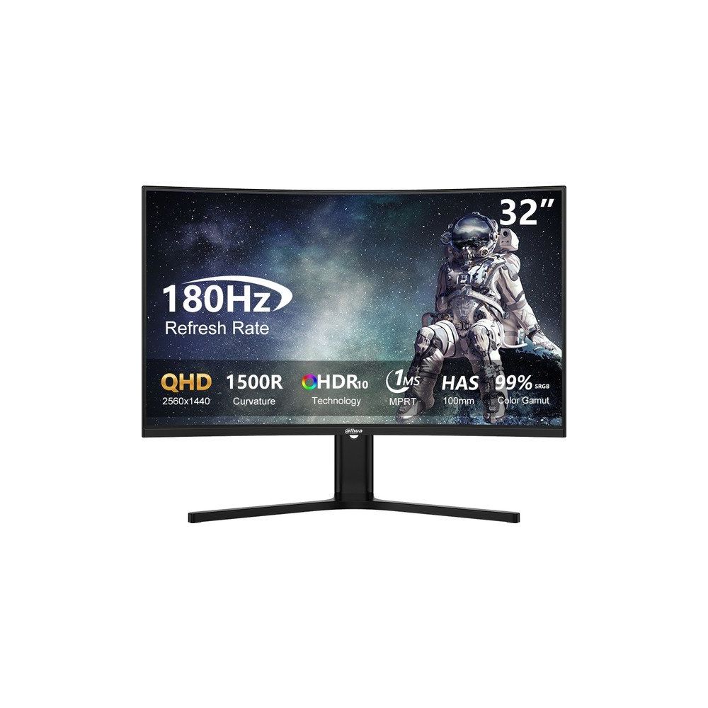 Dahua LM32-E330CA 32 inç 200Hz 1ms 2K VA Curved Oyuncu Monitörü