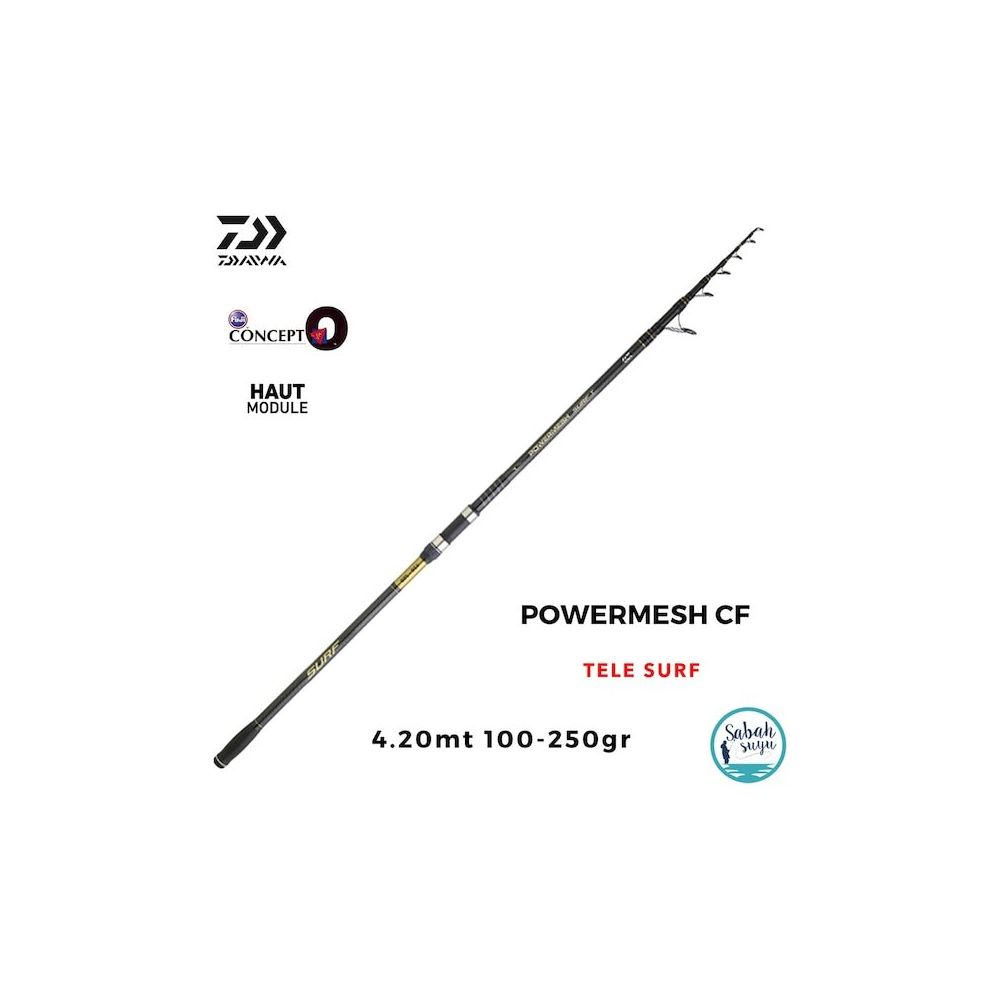 Daiwa Powermesh CF 4.20 m 100-250 gr Teleskopik Surf Kamış