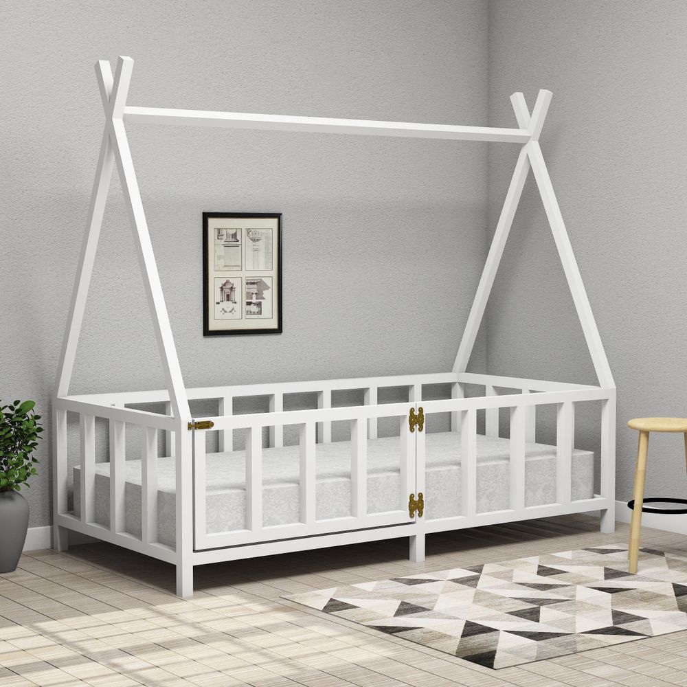 dekoron rose beyaz montessori yatak fiyatlari