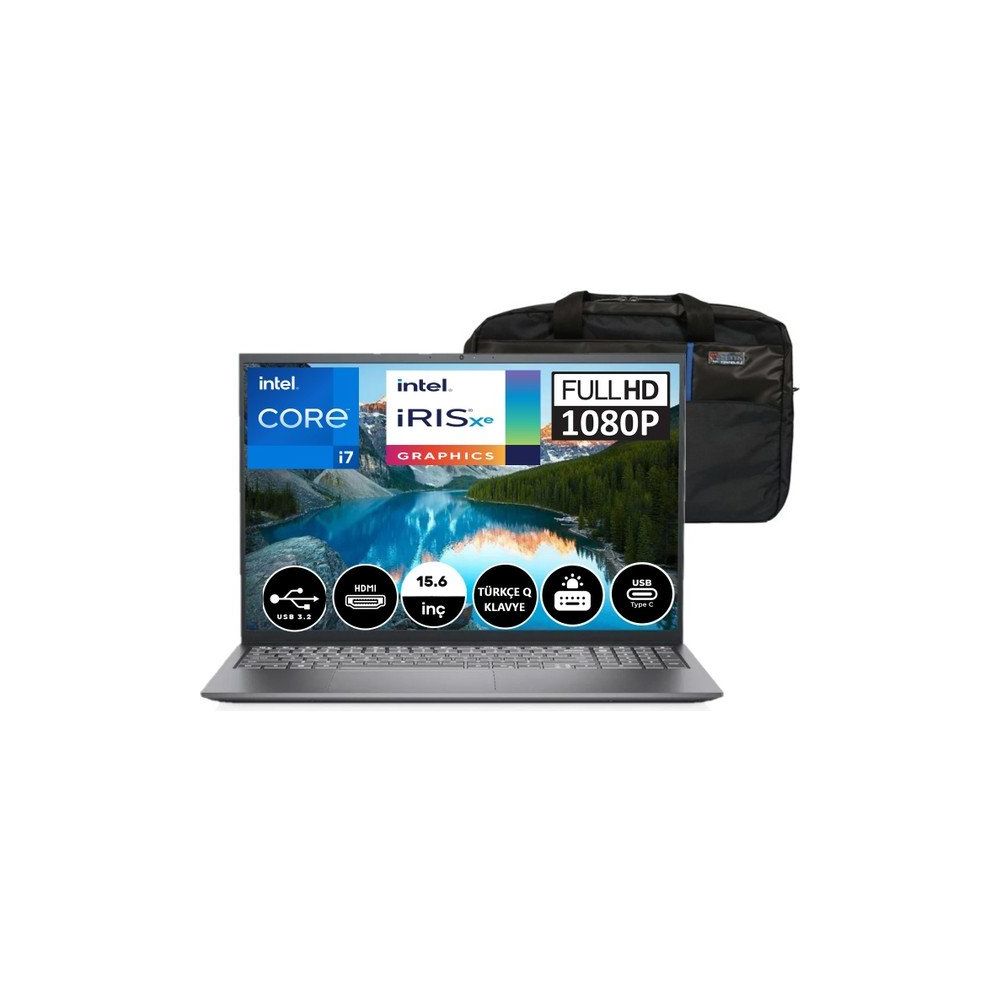 Dell Inspiron 3520 INS3520ADL600326 Intel Core i7-1255U 64GB 1TB SSD Windows 11 Pro Intel Iris Xe 15.6 inç FHD Laptop-Notebook