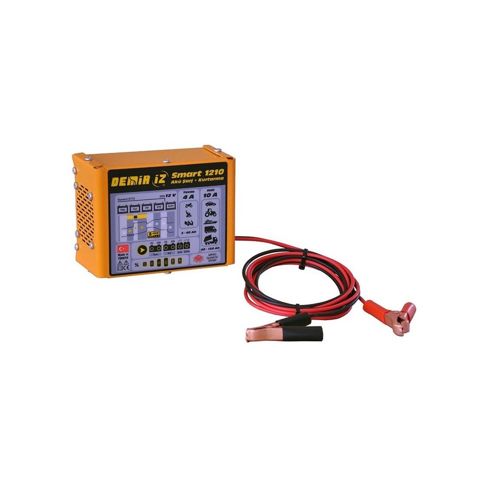 Demiriz Smart 1210 Otomatik Akıllı Akü Şarj + Kurtarma Cihazı
