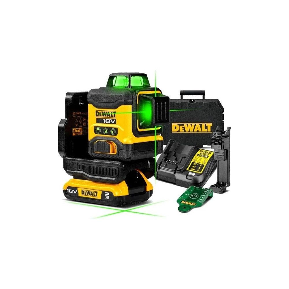 Dewalt DCLE34031D1 18 V Xr 3x360 Compact Yeşil Lazer Hizalama