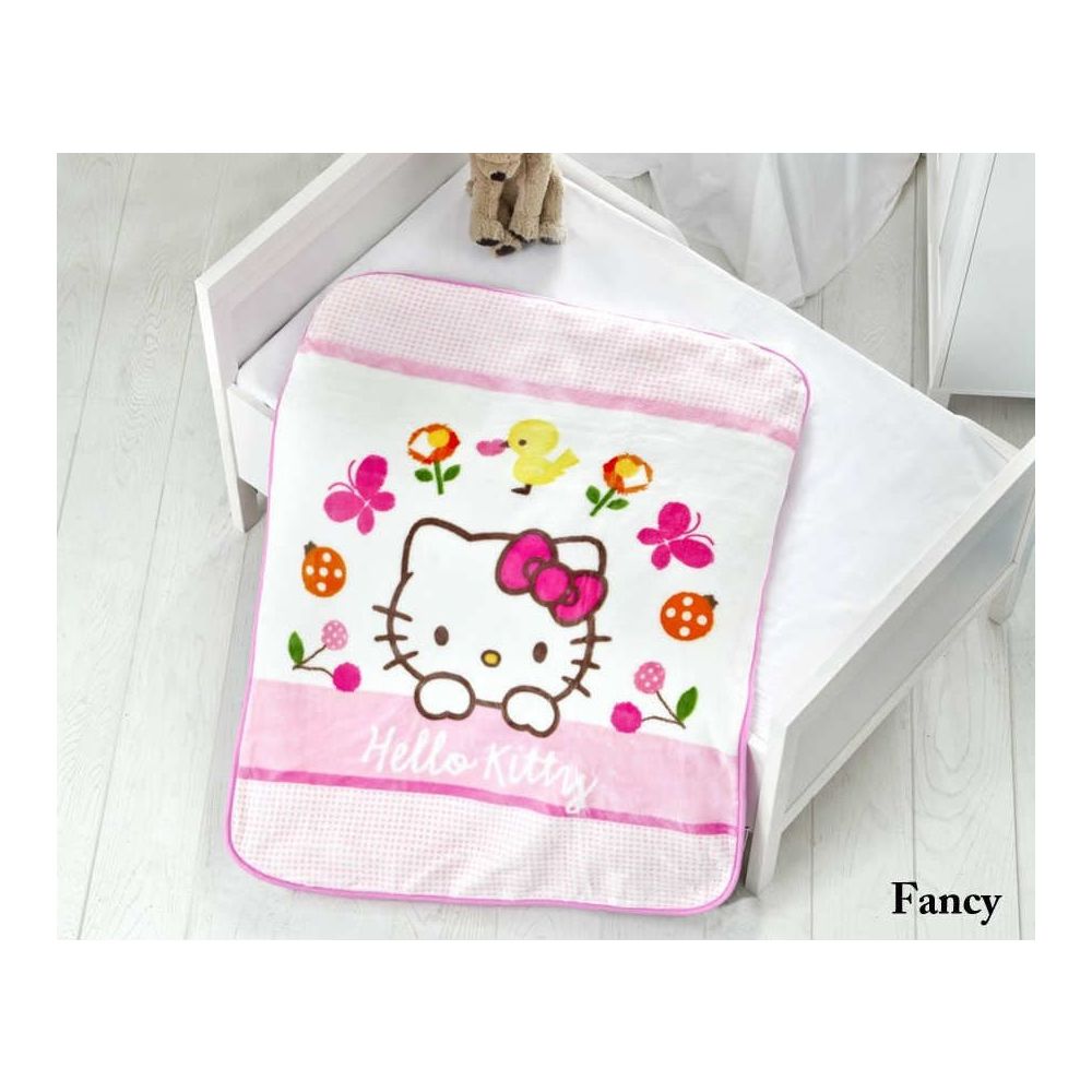 Dinarsu Lisansli Hello Kitty Fancy Vizon Bebek Battaniye Fiyatlari