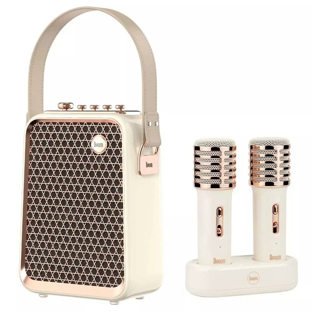 Divoom Songbird-Hq Beyaz Çift Mikrofonlu 50 Watt Bluetooth Hoparlör