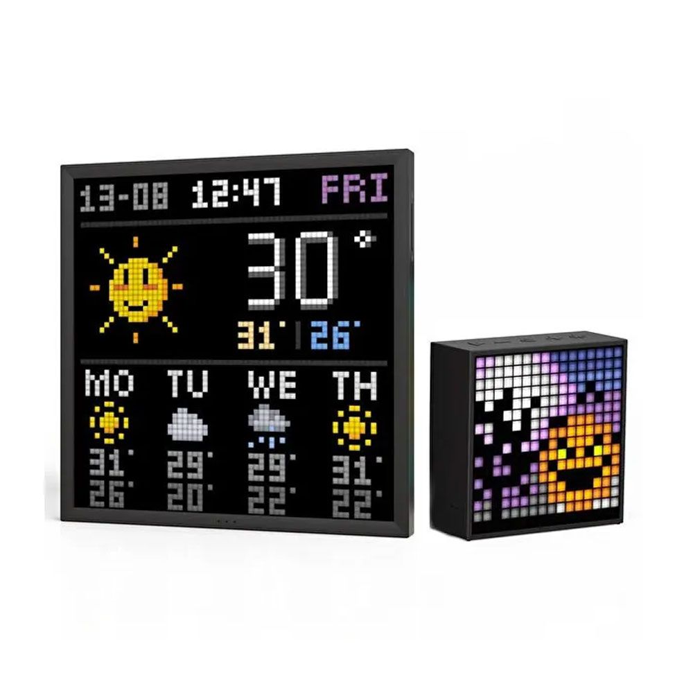 Divoom Timebox Evo Bluetooth Hoparlör ve Pixoo-64 Led Ekran Seti