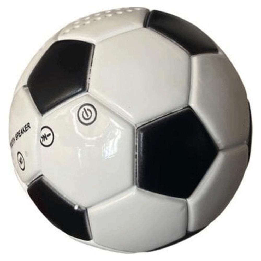 Doppler Siyah Beyaz Mini Futbol Topu Kablosuz Bluetooth Hoparlör