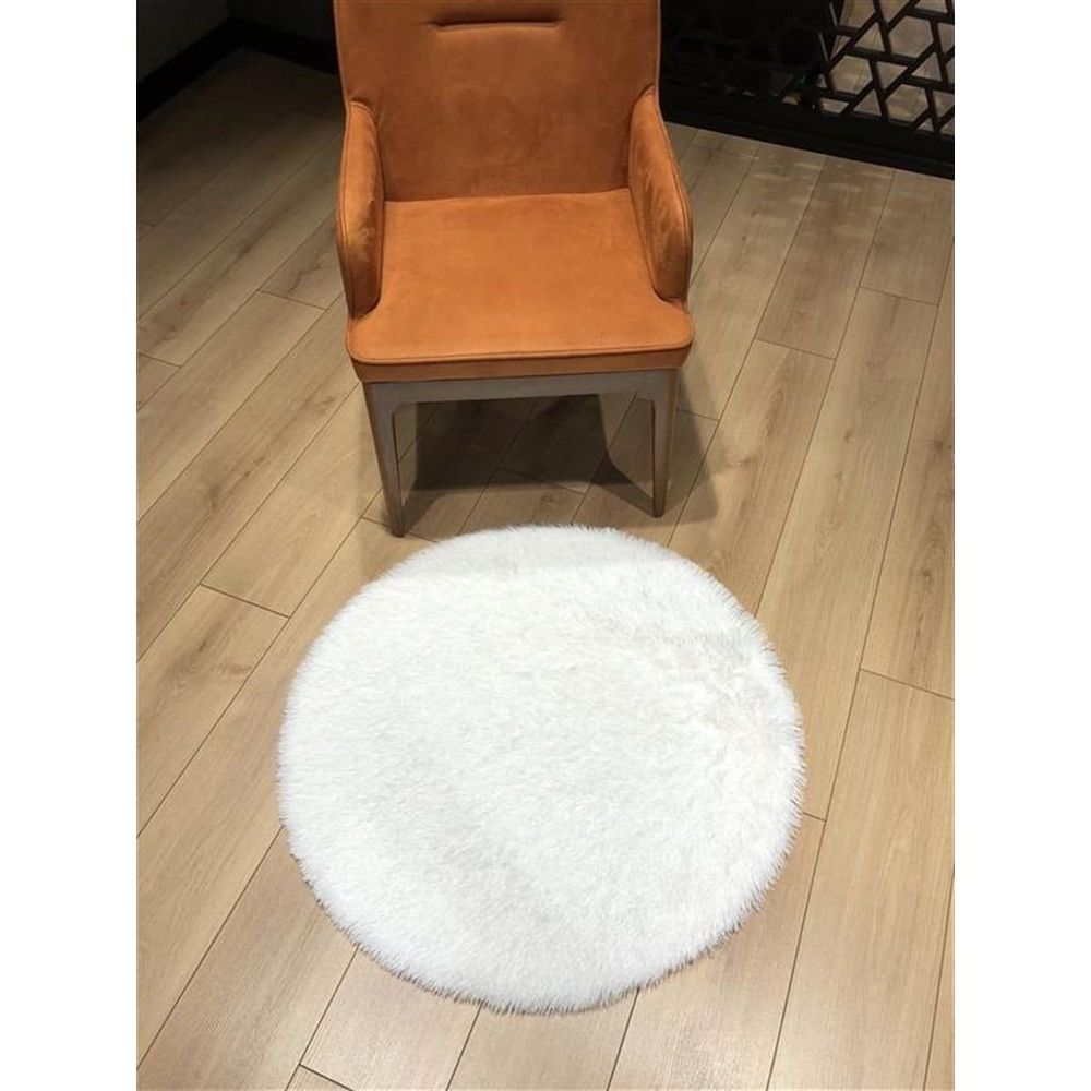 dogus pelus tavsan tuyu beyaz yuvarlak post 140x140 cm salon hali fiyatlari