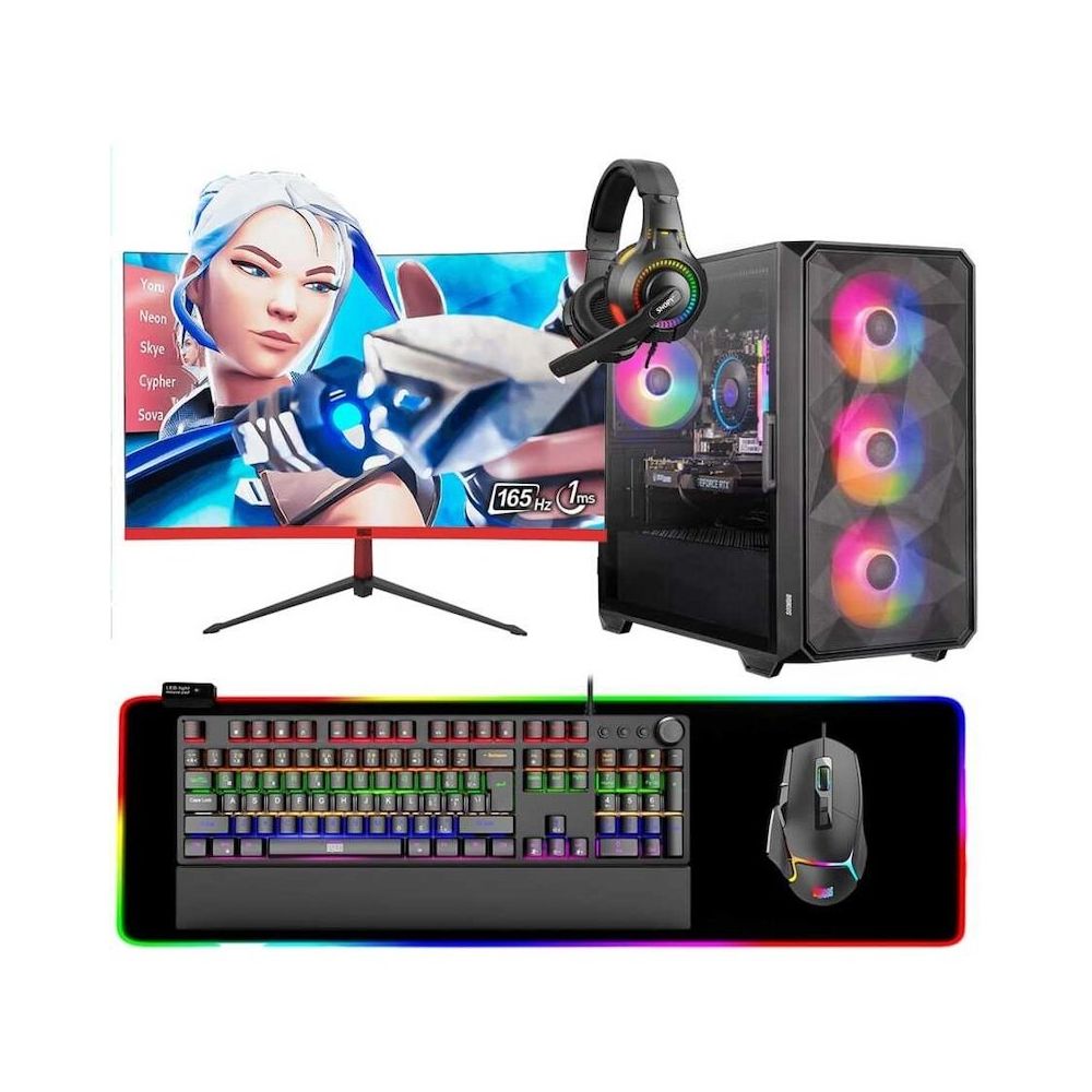 Dragos DRX6825 i5-10400F 16GB RAM 512GB SSD RTX 3050 FreeDOS 27 inç Monitör Oyun Bilgisayarı