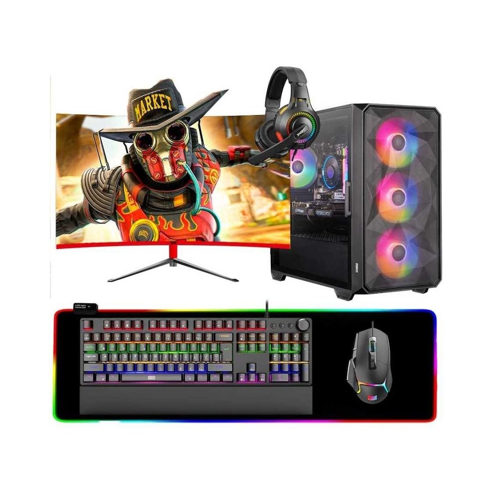 Dragos DRX6864 Ryzen 5 5500 16GB RAM 512GB SSD RTX 3050 FreeDOS 23.6 inç Monitör Oyun Bilgisayarı