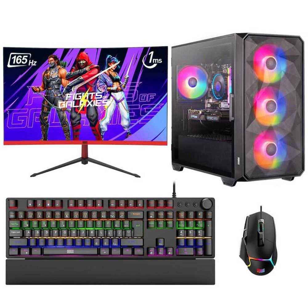 Dragos DRX6988 Ryzen 5 5500 16GB RAM 512GB SSD 8GB RTX 4060 23.6 inç Monitör FreeDOS Oyun Bilgisayarı