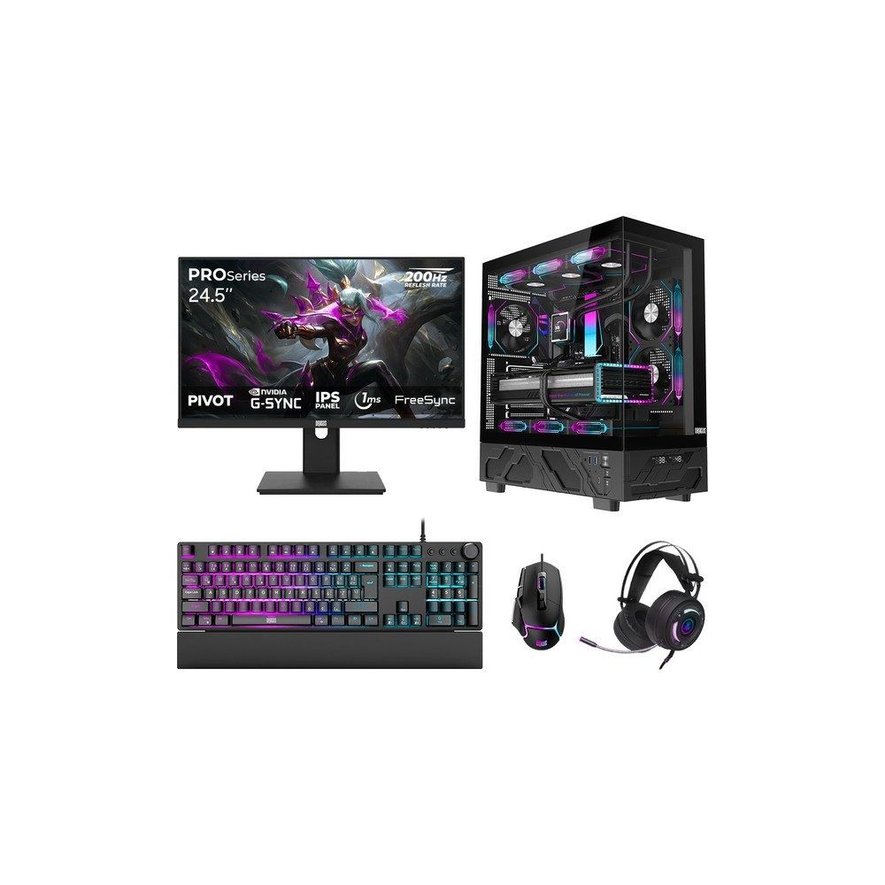 Dragos DRX7636 Ryzen 7 5700X 32GB RAM 1TB SSD 8GB RTX 5060 FreeDOS 24.5 inç Monitör Oyun Bilgisayarı