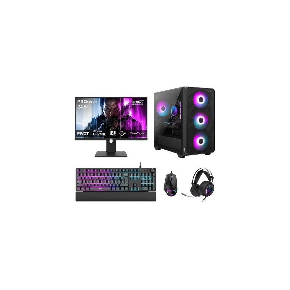 Dragos DRX7638 Ryzen 7 5700X 32GB RAM 1TB SSD 8GB RTX 5060 FreeDOS 24.5 inç Monitör Oyun Bilgisayarı