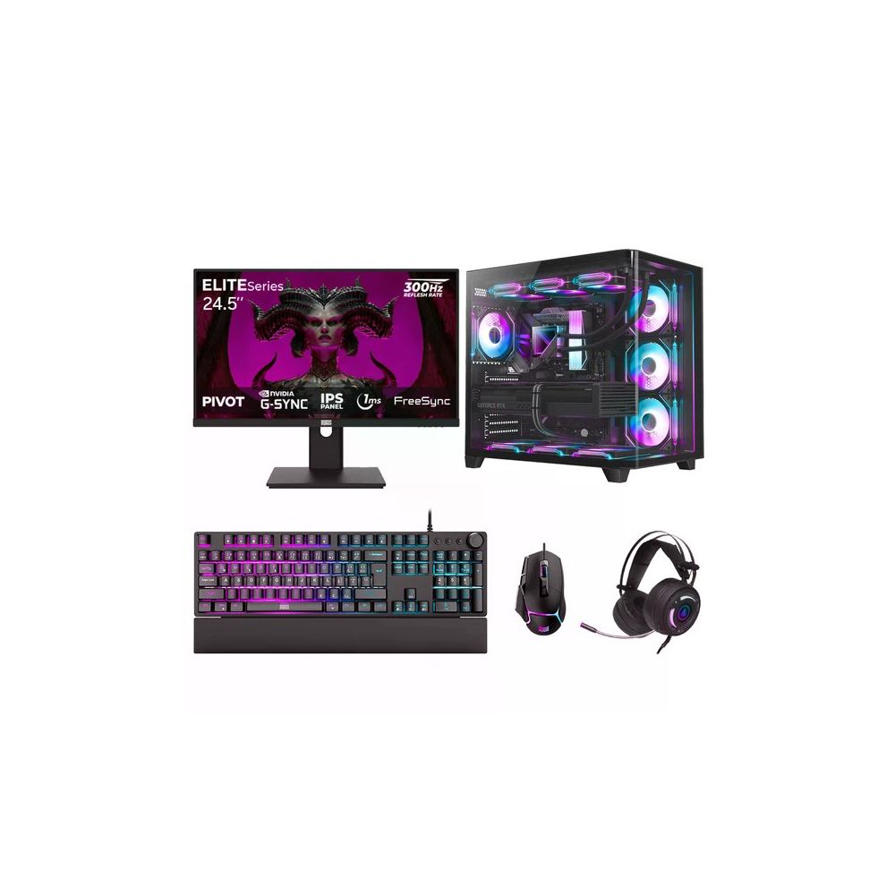 Dragos DRX7784 Ryzen 7 7800X3D 32GB RAM 2TB SSD 16GB RTX 5060 Ti FreeDOS 24.5 inç Oyun Bilgisayarı