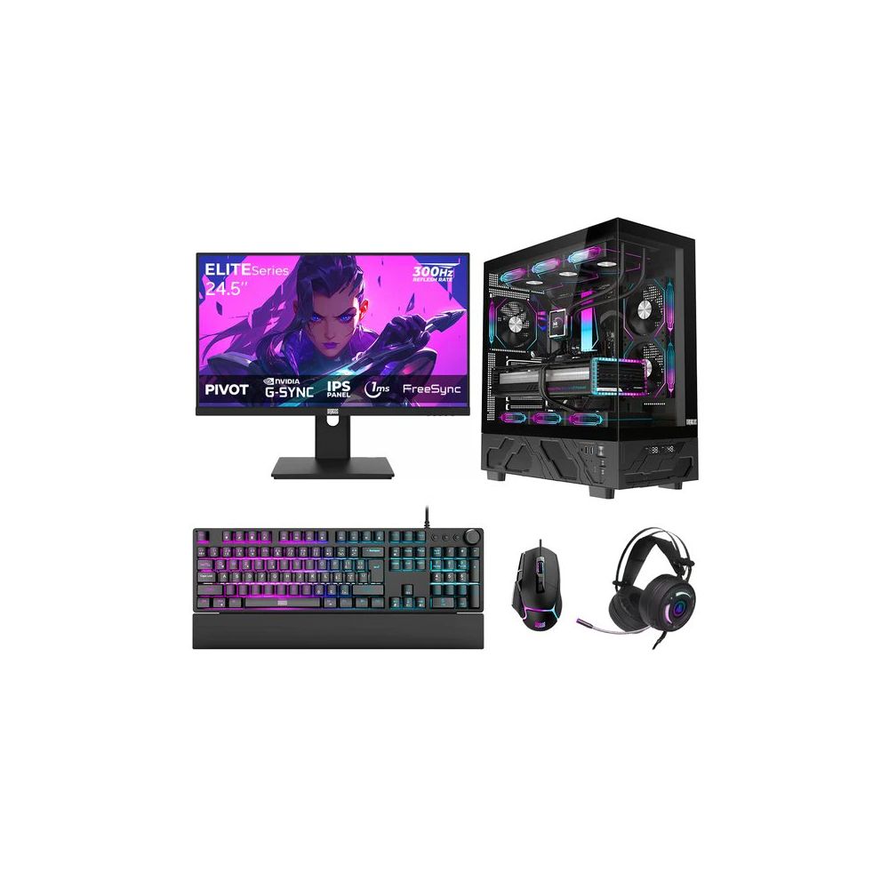 Dragos DRX7786 Ryzen 7 7800X3D 32GB RAM 2TB SSD 16GB RTX 5060 Ti FreeDOS 24.5 inç Oyun Bilgisayarı