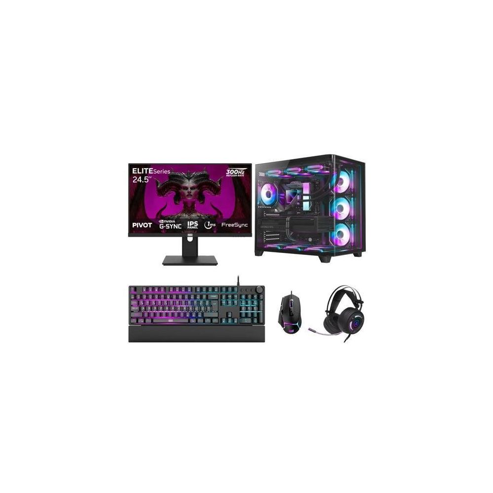 Dragos DRX7859 Ryzen 7 7800X3D 32GB RAM 2TB SSD 12GB RTX 5070 FreeDOS 24.5 inç 300Hz Monitör Oyun Bilgisayarı