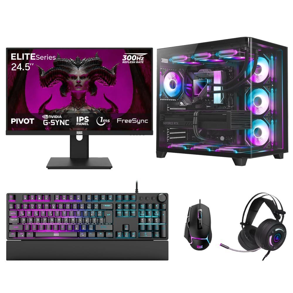 Dragos DRX7888 Ryzen 7 9800X3D 32GB RAM 2TB SSD 16GB RTX 5070 Ti FreeDOS 24.5 inç 300Hz Monitör Oyun Bilgisayarı