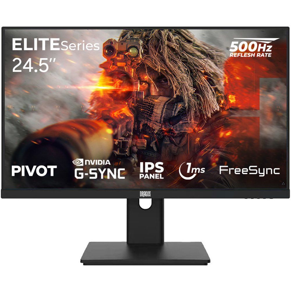 Dragos ELITESeries E245FHD500 24.5 inç 500Hz 1ms IPS Pivot Oyuncu Monitörü