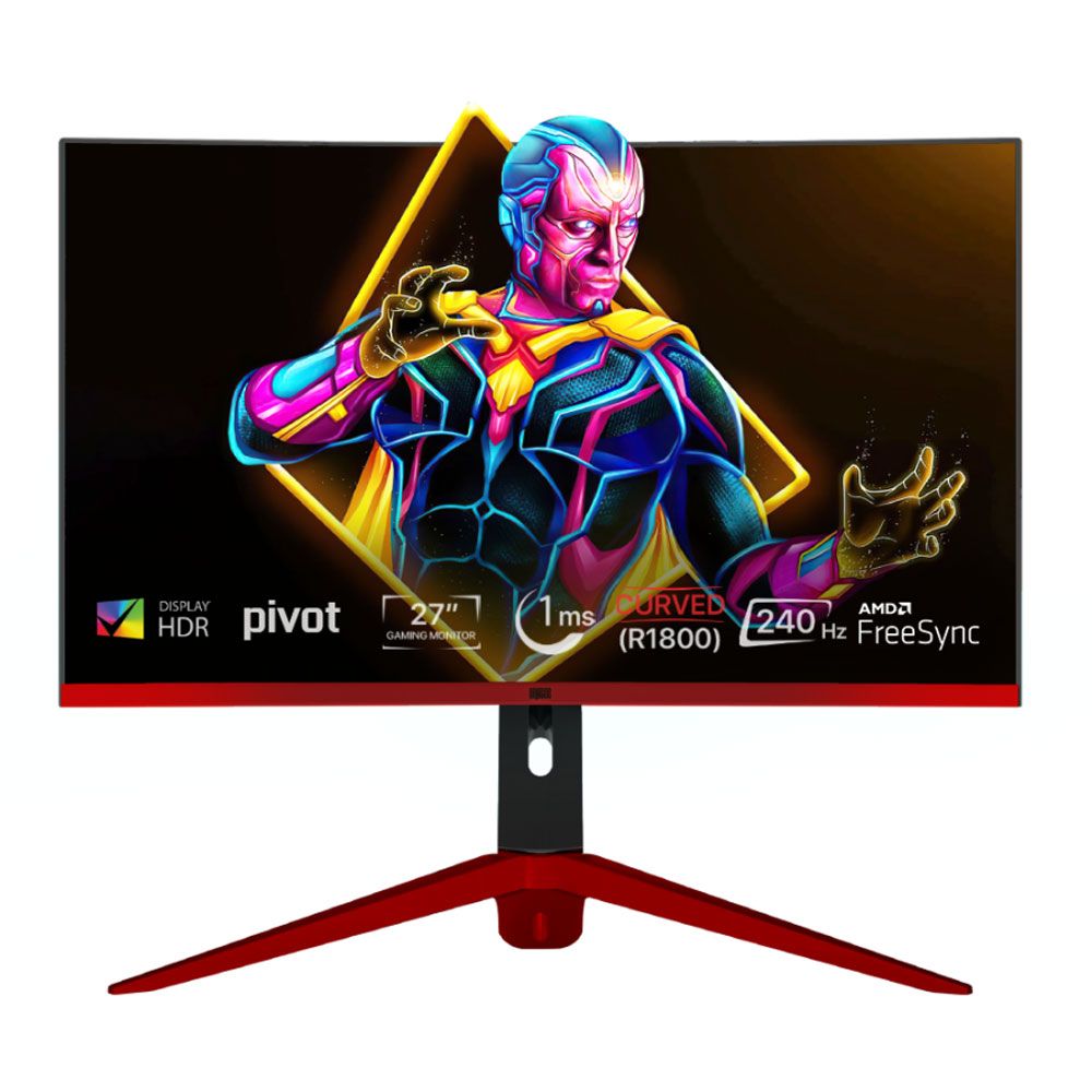 Dragos Vision V27240 27 inç 240Hz 1ms Curved Pivot Oyuncu Monitörü