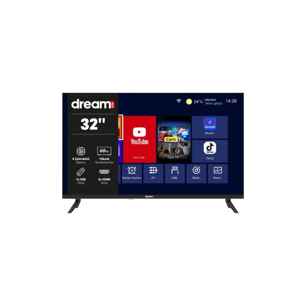 Dreamstar 32DSE100 32 inç 82 Ekran HD LED TV