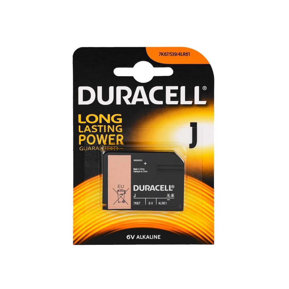 Duracell 8 Stück Duracell Security Batterie J 7K67 4LR61 6V 8x 1er Blister 6V Alkaline 