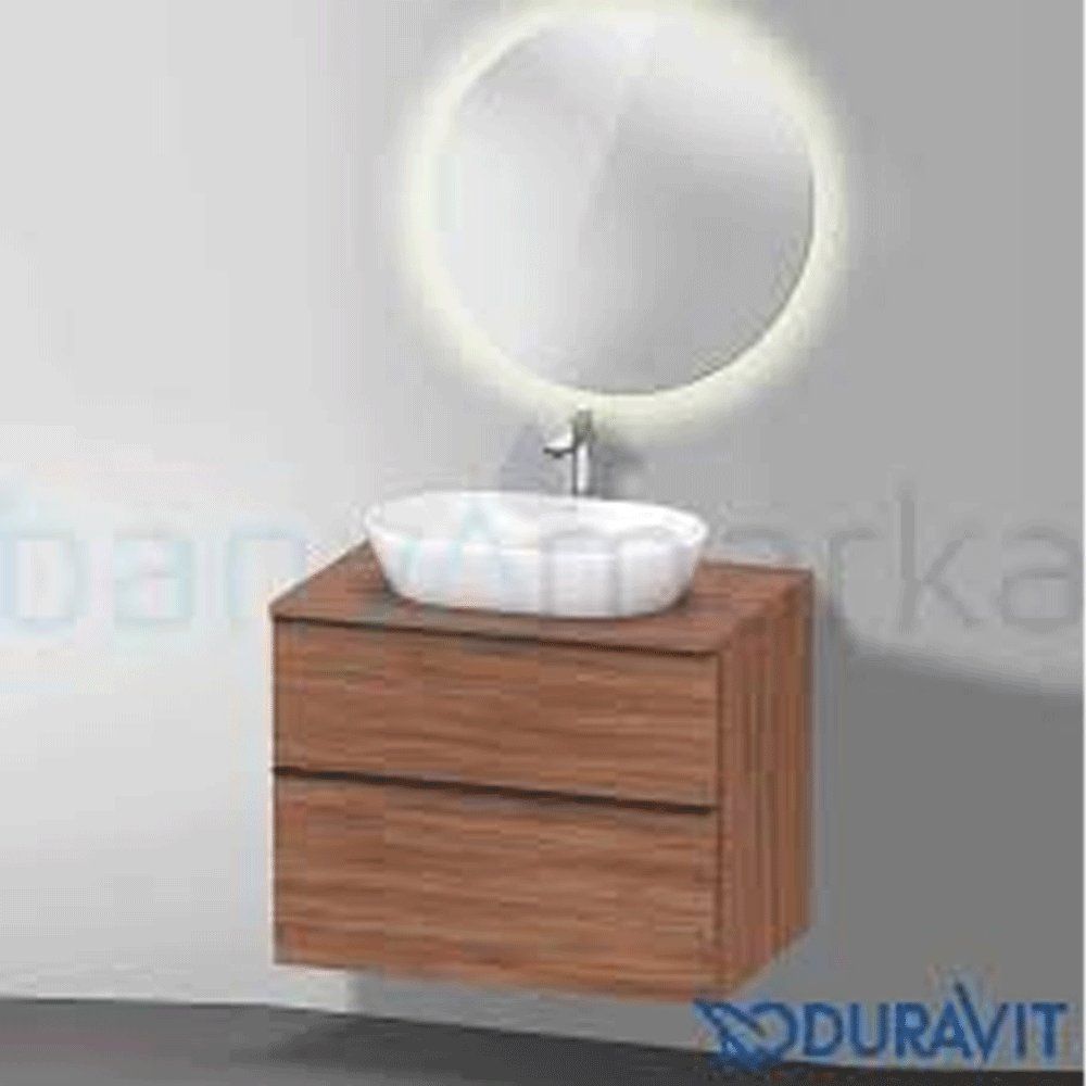 Duravit DE496707979 D-Neo 80x55 cm Doğal Ceviz Çanak Lavabo Dolabı