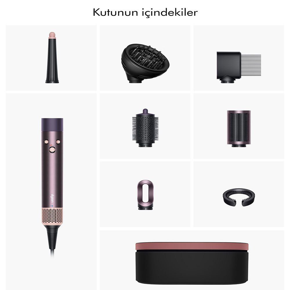 Dyson Airwrap I.d. Kıvırcık Bukleli Jasper Plum Saç Şekillendirme