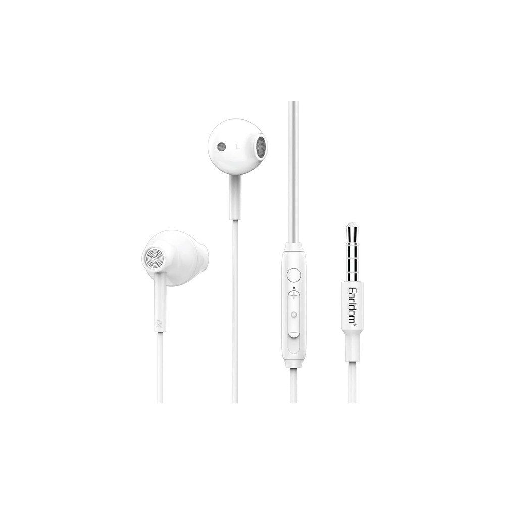 Earldom E37 Beyaz 1.2m 3.5 mm Jaklı Kablolu Kulaklık