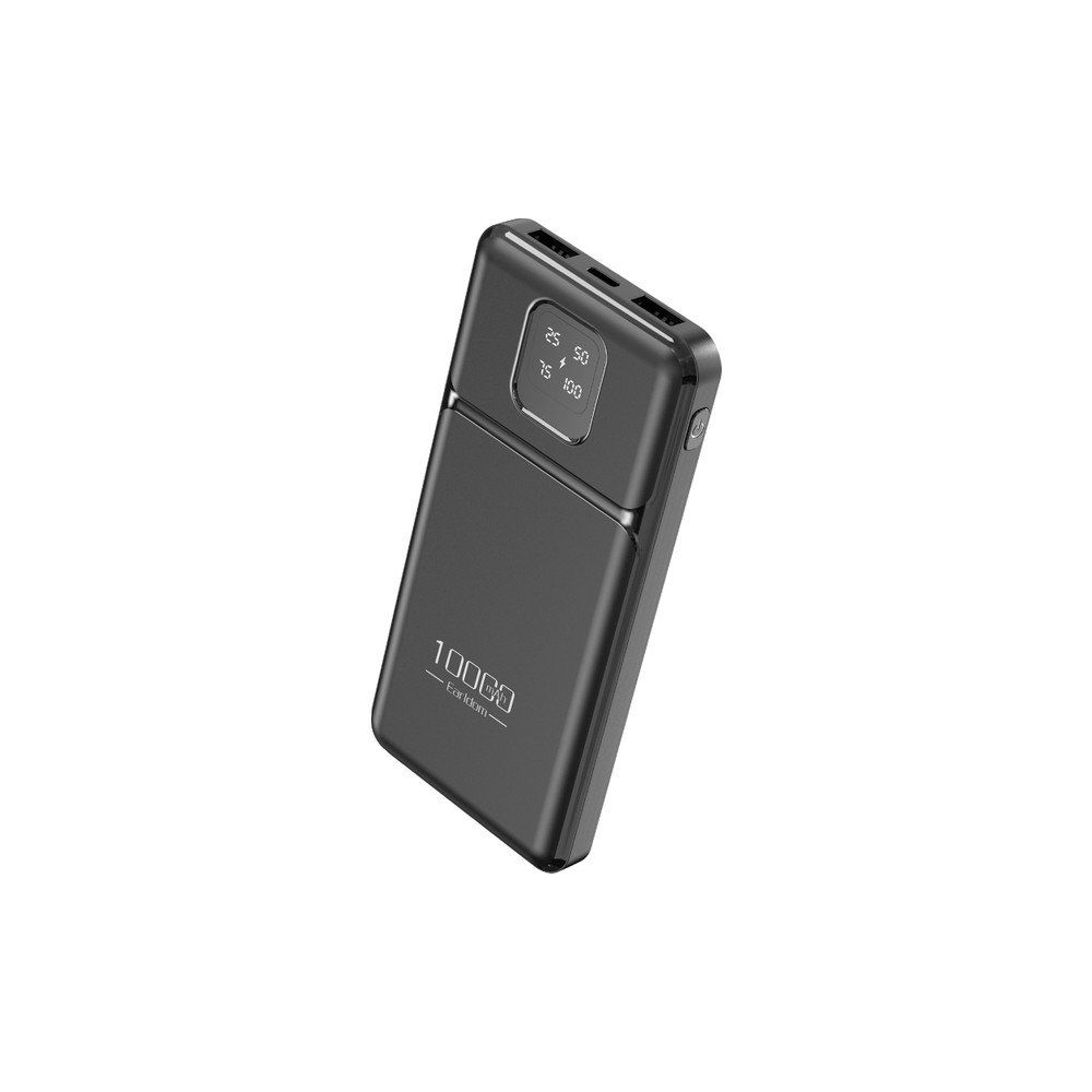 Earldom PB64 10.000 mAh 2 Adet 10W USB Çıkışlı Dijital Göstergeli Siyah Powerbank