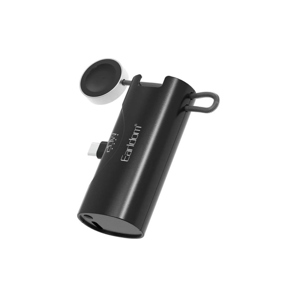 Earldom PD46 5.000 mAh Type-C 20 W Hızlı Şarj Mini Siyah Powerbank