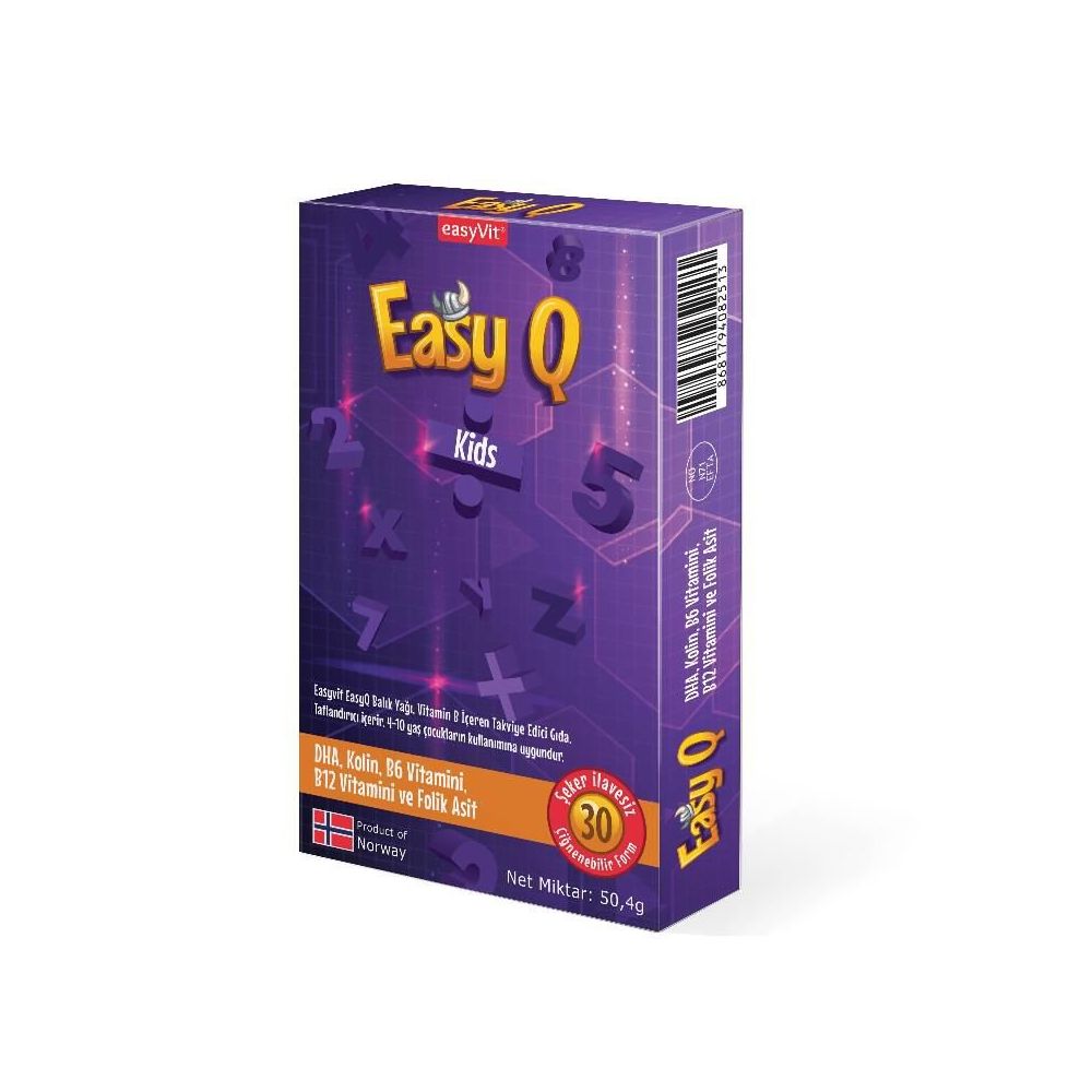 easyq omega 3 kolin vitamin 30 tablet fiyatlari