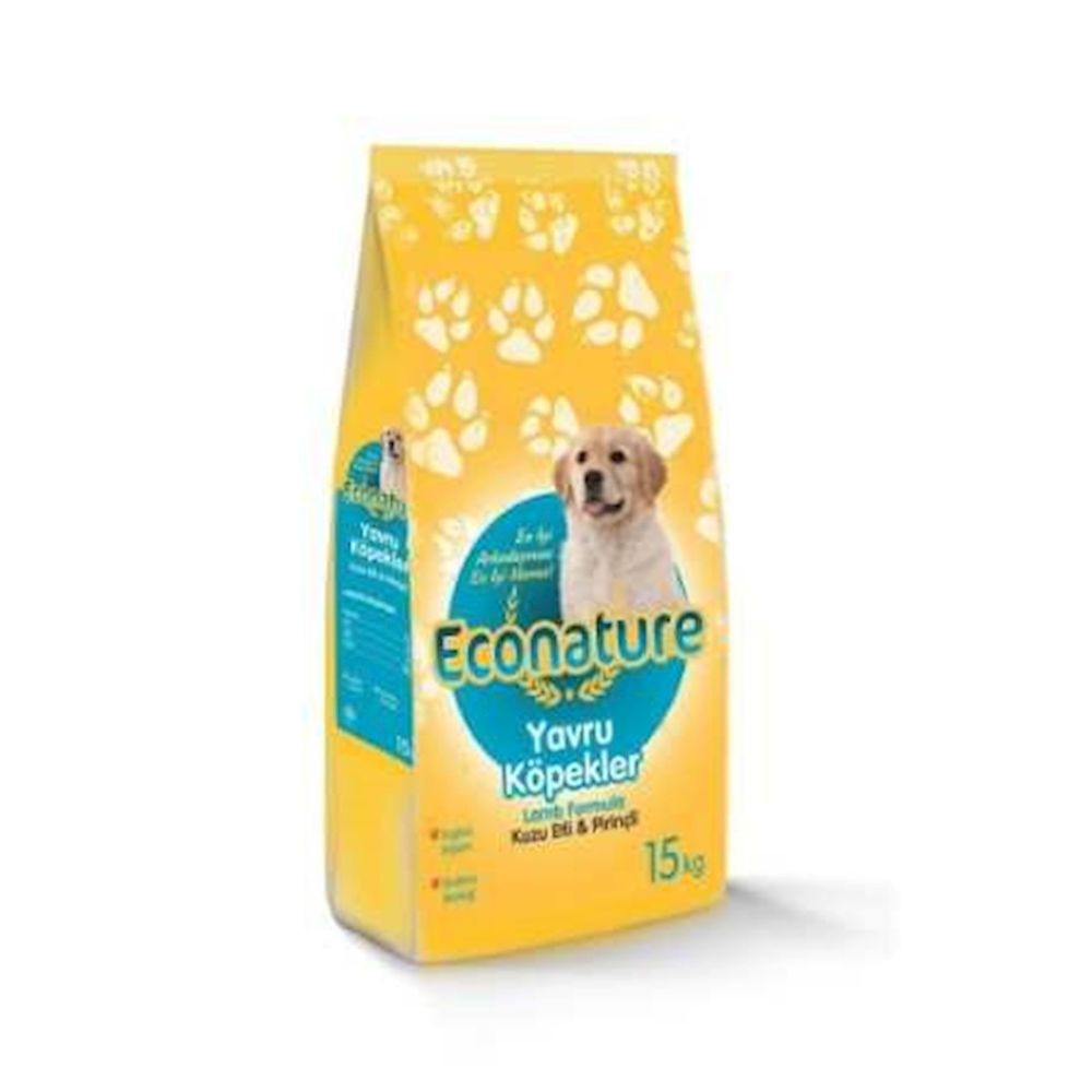 Econature Puppy Kuzu Etli Yavru 15 Kg Kopek Mamasi Fiyatlari